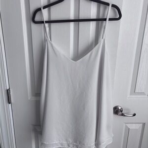 Torrid White Sleeveless Relaxed Camisole Top